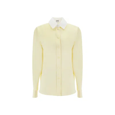 Loewe Silk Shirt In Yellow