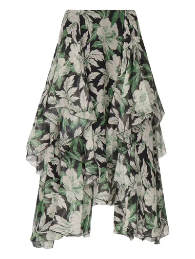 LOEWE LOEWE SILK SKIRT