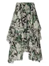 Loewe Silk Skirt In Multi