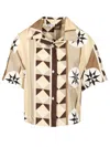 Loewe Silk Twill Shirt Shirts Beige In Neutral