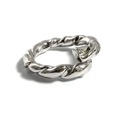 Pre-owned Loewe Silver 925 Band Ring ()