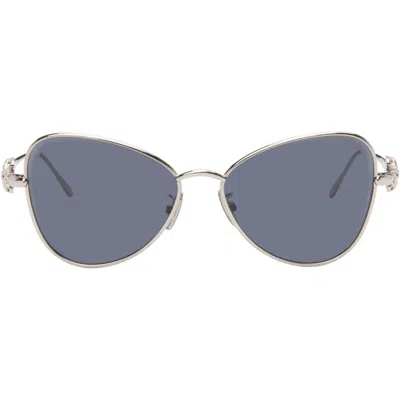 Loewe Silver Anagram Butterfly Sunglasses