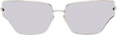 Loewe Silver Arch Sunglasses In 16c Shiny Palladium