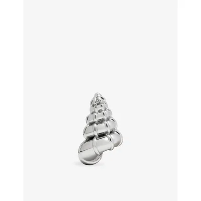 Loewe Silver  X Paula's Ibiza Shell Brass Dice Charm In Metallic