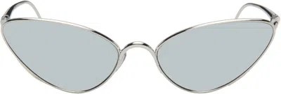 Loewe Silver Shooting Star Sunglasses In Blue