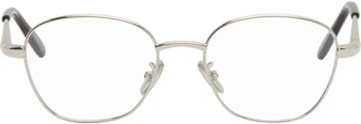 Loewe Silver Slim Glasses In Metallic
