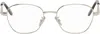 Loewe Silver Slim Square Glasses In Silver