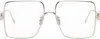 Loewe Silver Square Glasses In Silver