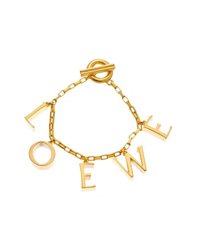 Loewe Silver Toggle Charm Bracelet In Gold