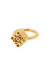 Loewe Single Anagram Ring In Yellow