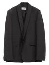 Loewe Single-breasted Blazer In Black