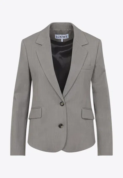 LOEWE WOOL SINGLE-BREASTED JACKET