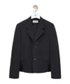 Loewe Jacket In Wool In Black