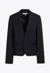 Loewe Black Wool Single-breasted Blazer In Black
