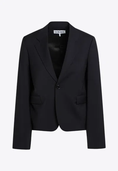 LOEWE SINGLE-BREASTED WOOL BLAZER