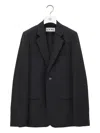 Loewe Jacket In Wool And Silk In Black