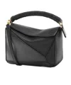 Loewe Womens Black Puzzle Small Leather Shoulder Bag In Black