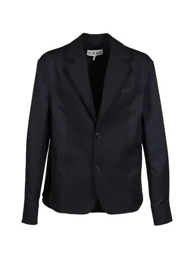 Loewe Single-breasted Jacket In Blue
