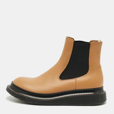Pre-owned Loewe Size 39 Brown Leather Chelsea Boots