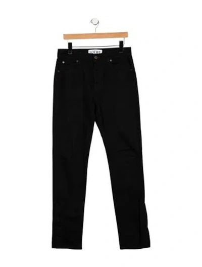 Pre-owned Loewe Skinny Jeans In Black