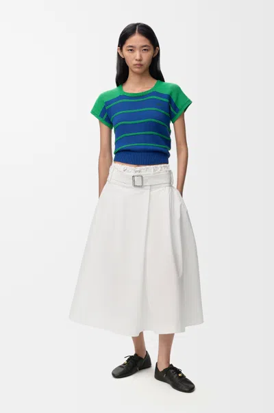 Loewe Skirt In Cotton Size: 40 For Woman In White