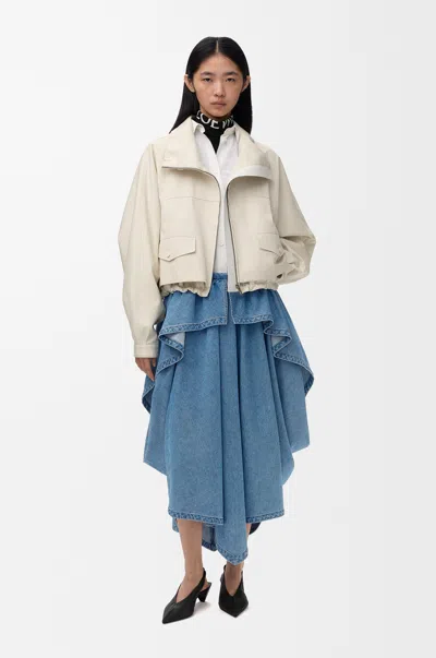 Loewe Skirt In Denim Size: 42 For Woman In Blue