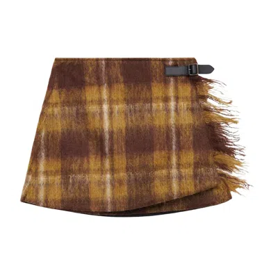 Pre-owned Loewe Skirt 'yellow/multicolor' | Women's Size 36