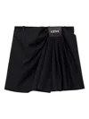 Loewe Draped Lambskin Midi Skirt