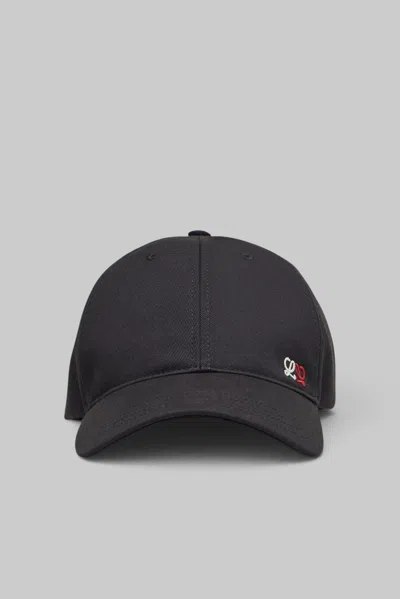 Loewe Slant Patch Cap In Black