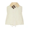 Loewe Sleeveless Cotton-blend Down Jacket In White