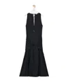 Loewe Poplin Dress With Bow Detail And Midi Length