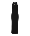 Loewe Anagram Pebble Cotton Dress In Black