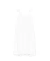 Loewe Halter Leather Knot Backless Mini Dress In White
