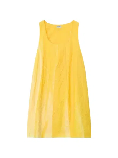 Loewe Sleeveless Dress In Yellow