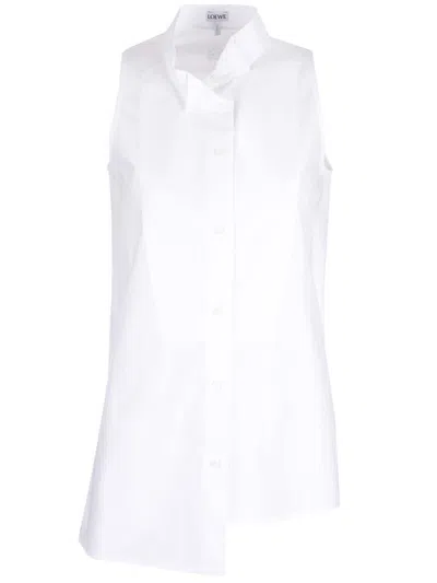 Loewe Sleeveless Long Shirt Shirts White