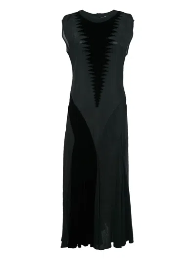 Pre-owned Loewe Sleeveless Maxi Dress In Black