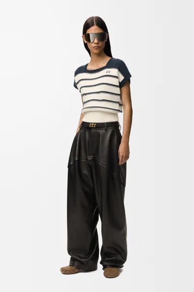 Loewe Sleeveless Sweater In Cotton And Wool Size: L For Woman In Black
