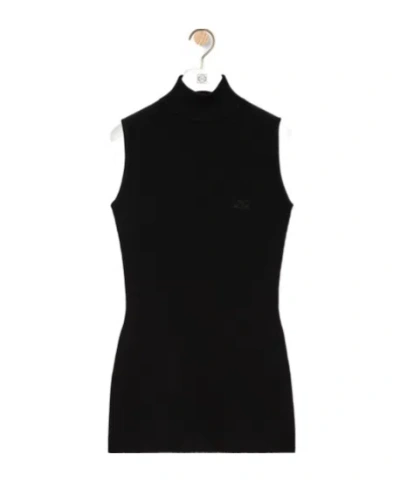 Loewe Sleeveless Top In Viscose Blend In Neutral
