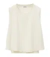 Loewe Sleeveless Trapeze Sweater In White