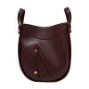 Loewe Hammock Slice Leather Hobo Bag In Burgundy