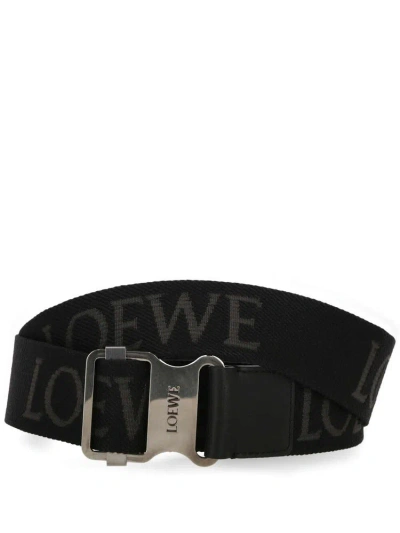 Loewe Slider Buckle Belt In Black