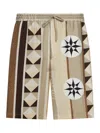 Loewe Slik Shorts In Nude & Neutrals