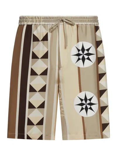 Loewe Slik Shorts In Nude & Neutrals