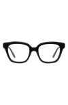 Loewe Slim 51mm Geometric Optical Glasses In Shiny Black