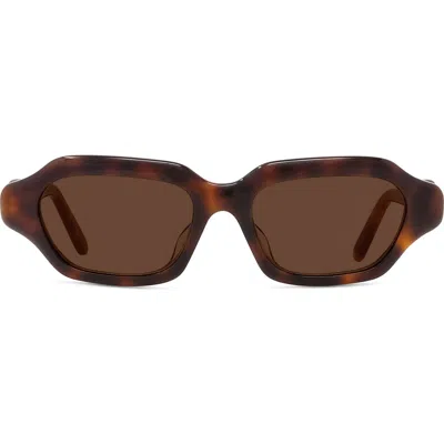 LOEWE LOEWE SLIM 51MM RECTANGULAR SUNGLASSES