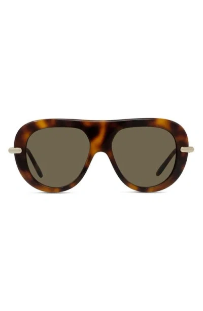 Loewe Slim 52mm Pilot Sunglasses In Brown
