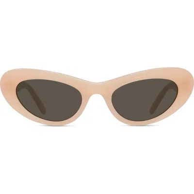 Loewe Slim 54mm Cat Eye Sunglasses In Beige