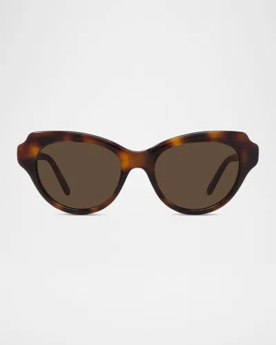 Loewe Slim Acetate Cat-eye Sunglasses In Brown