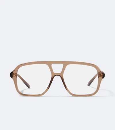 Loewe Slim Aviator Glasses In Brown