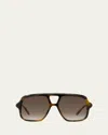 Loewe Slim Aviator Logo Sunglasses